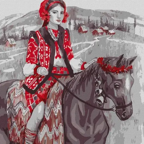 Картина за номерами "Мандрівка рідним краєм" ©Katya Poltavska  KHO2537 40х40 см Ідейка