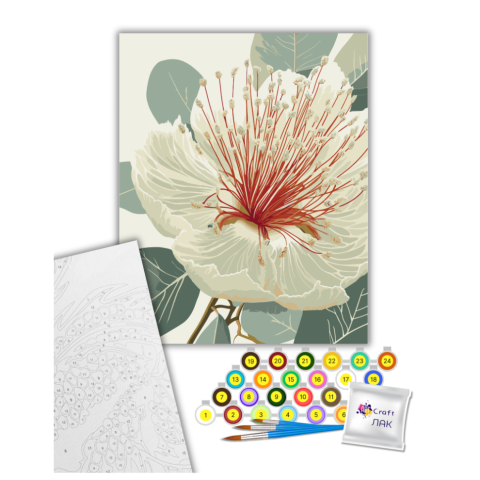 Картина за номерами "Квітучий евкаліпт" Art Craft 13155-AC 40х50 см