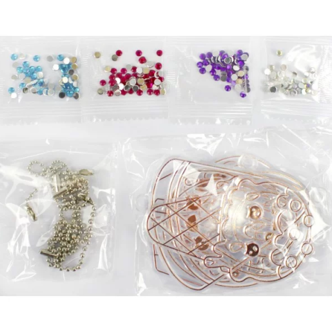 Набір для творчості "Magic dough" 5040-43-50(Orange) форми для брелків, стрази, фарби