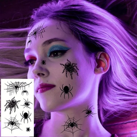 Набір дитячих тимчасових тату "Halloween black" tatto-halloween-black-set-30