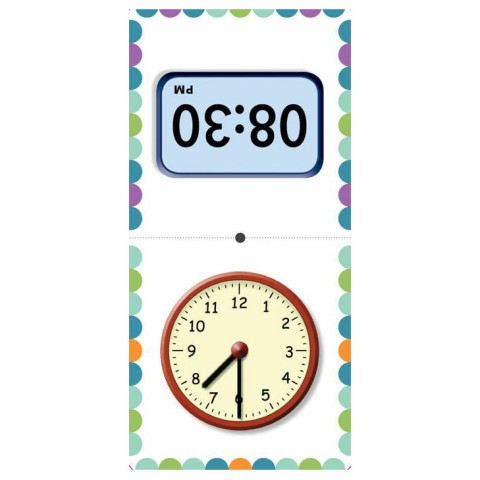 Математичне доміно "Вивчаємо час" 1348003, 72 картки