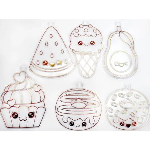 Набір для творчості "Magic dough" 5040-43-50(Orange) форми для брелків, стрази, фарби