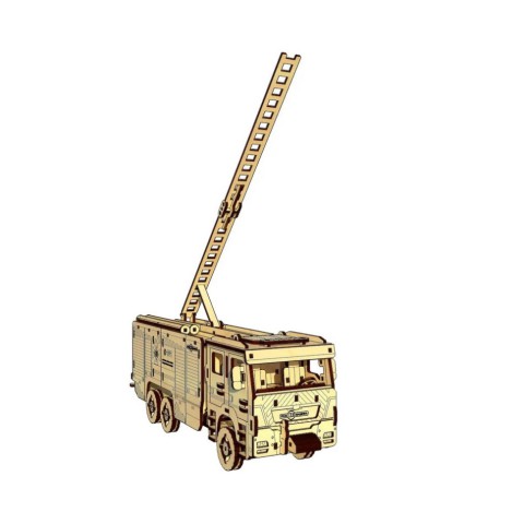 Дерев'яний конструктор "Пожежне Авто" Pazly UPZ-008 206 деталей