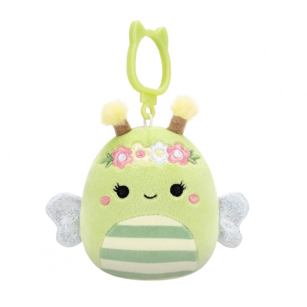 М'яка іграшка на кліпсі Бджілка Сібіл Squishmallows SQCP00460, 9 см