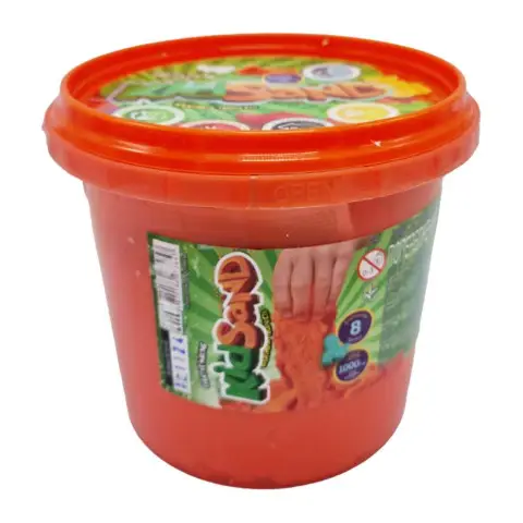 Набір креативної творчості "Кінетичний пісок" KidSand" KS-01-01 відро 1000г Помаранчевий