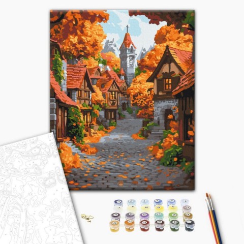 Картина за номерами "Жовтневе містечко" BS54183, 40х50 см