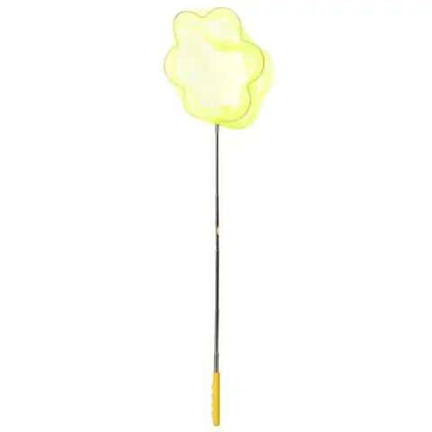 Дитячий сачок для метеликів Квітка MS 1287-2 ручка-телескоп 87 см Жовтий