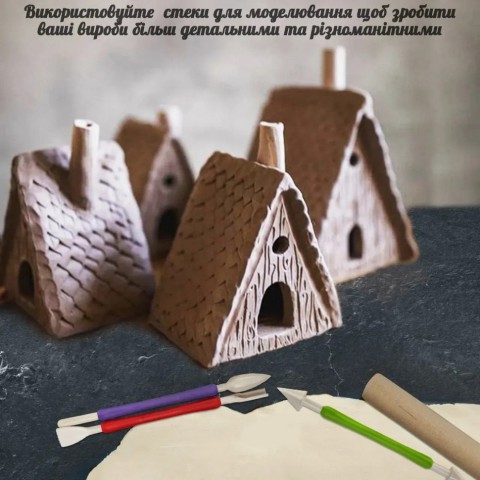 Великий набір для створення прикрас "Птахи" GL-008 з пластичної глини