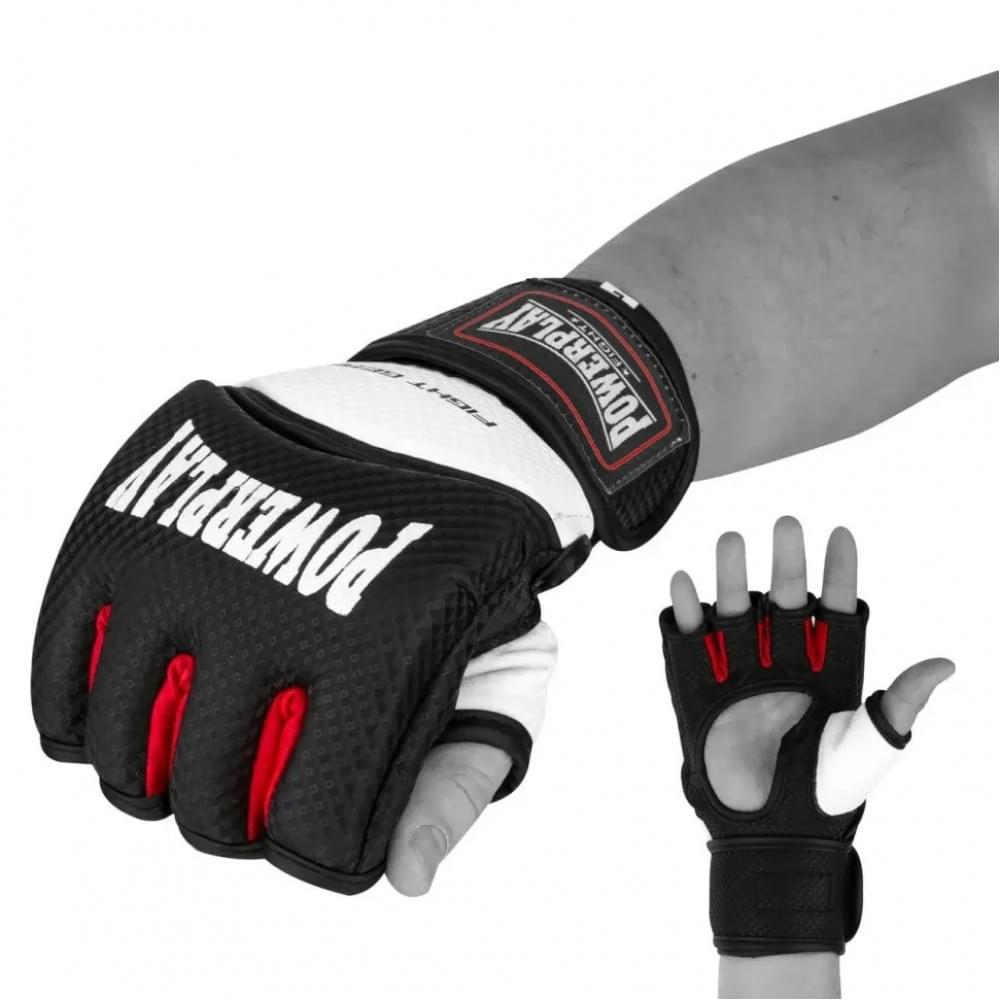 Рукавички для MMA PowerPlay PP_3075_XL_BI/White, Чорно-білий XL