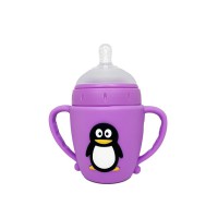 Пляшечка пластикова з ручками "Пінгвін" MGZ-0301, 180 мл