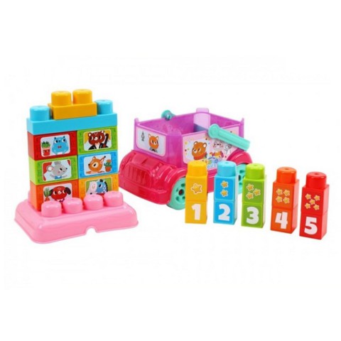 Дитяча іграшка "Автобус-конструктор" 0396TXK(Pink) рожевий