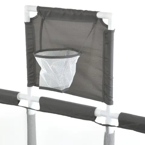 Дитячий манеж MR 1338-G, сірий, з баскетбольним кільцем