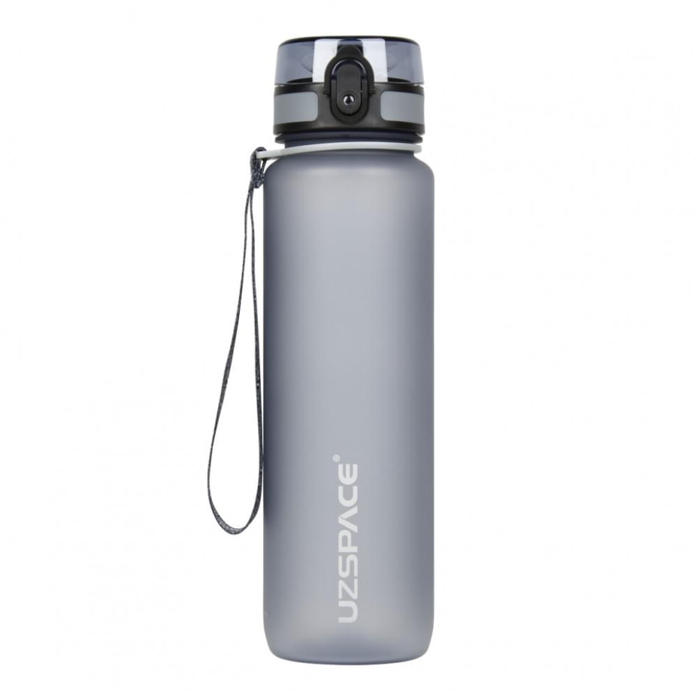 Пляшка для води UZSPACE 3038(Grey) 1000 мл, сіра