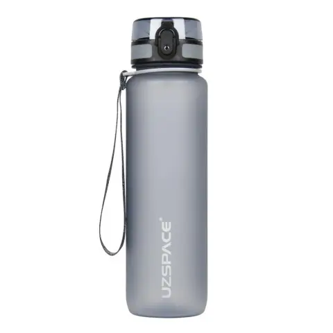 Пляшка для води UZSPACE 3038(Grey) 1000 мл, сіра
