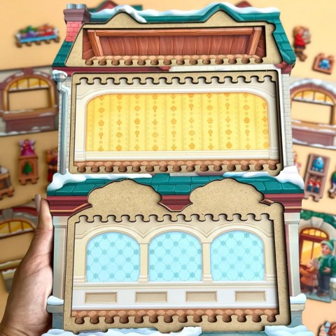 Двошаровий пазл-вкладиш "Магазин іграшок" PSD304 (ПСД304)