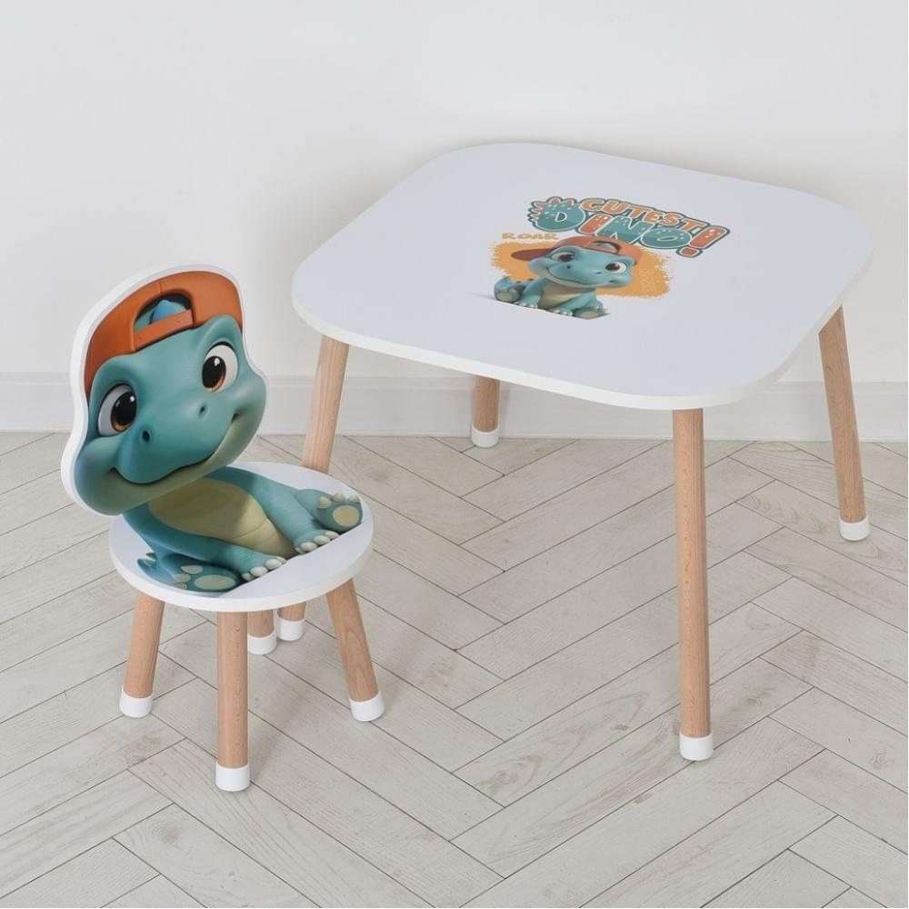 Дерев'яний дитячий столик M 502-5 зі стільчиком
