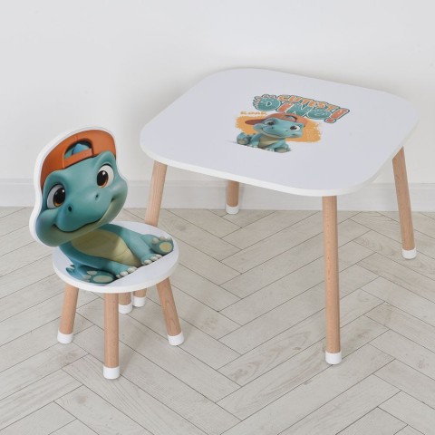 Дерев'яний дитячий столик M 502-5 зі стільчиком