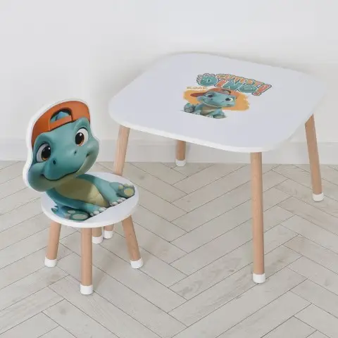 Дерев'яний дитячий столик M 502-5 зі стільчиком
