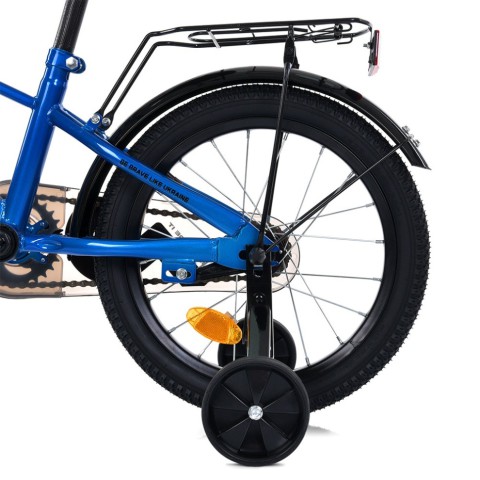 Велосипед дитячий MB 16022-1, 16 дюймів, синьо-білий