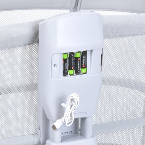 Дитяче ліжечко-люлька 3 в 1 Mastela 3328 приставна, музика, таймер, москітна сітка, білий