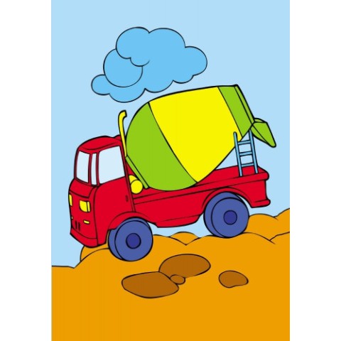 Дитяча розмальовка "Подивися і розфарбуй: Машинки" 628007