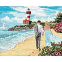 Картина за номерами. "Маяк кохання" 40 * 50см КНО4784