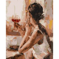 Картина за номерами "Загадкова незнайомка" Ідейка KHO4843 40х50 см