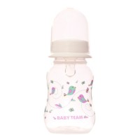 Пляшечка для годування з силіконовою соскою 1111_білий 125 мл