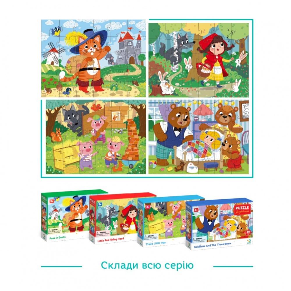 Дитячий пазл "Кіт у чоботях" DoDo Toys 300693, 30 елементів