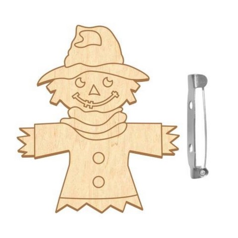 Заготовка брошки для розфарбовування "Міське опудало" FDZB-107