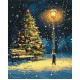 Картина за номерами "Нічний танок сніжинок" BS54191, 40х50 см