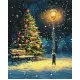 Картина за номерами "Нічний танок сніжинок" BS54191, 40х50 см