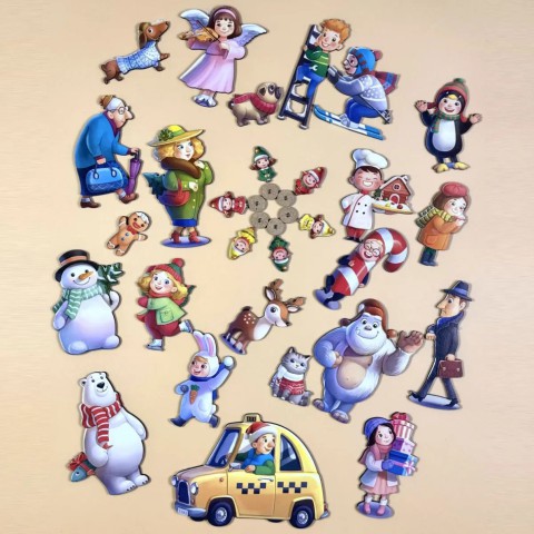 Дитяча настільна гра "Хто був на вулиці?" (ПСД294) PSD294 дерев'яна