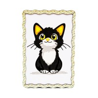 Дитячий набір для розпису по дереву "Котик-мрійник" Puz-22977 формат А5