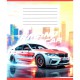Зошит учнівський "Авто в диму" 036-580051L-1 у лінію, 36 аркушів (959057)