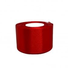 Атласна стрічка для рукоділля АБ-510, 5 см x 23 м, Червоний