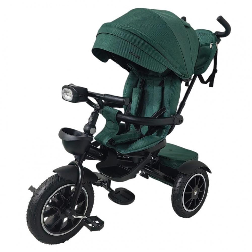 Дитячий триколісний велосипед MODENA ME 1193 Green, з батьківською ручкою