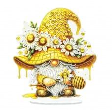 Набір для творчості алмазна мозаїка "Медові чари гнома" YKLZ15229 на підставці 25х25 см