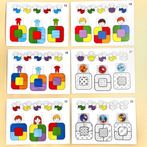 Дидактична гра для дітей "Малюки в ліжечку" PSD303 (ПСД303)