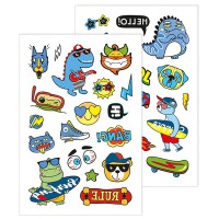 Тимчасові тату для молодших хлопчиків Динозавр 10100698, 2 аркуші