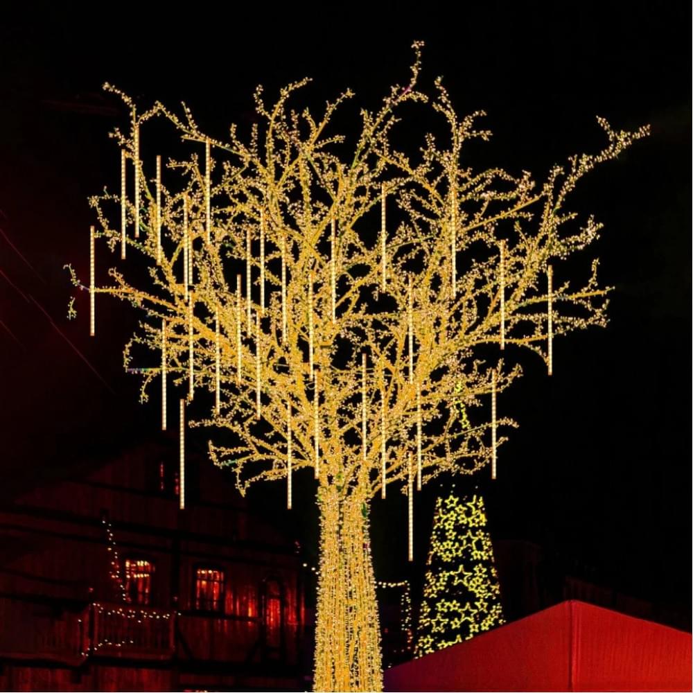 Гірлянда "Метеоритний дощ" Springos CL1214, 3 м 144 LED, теплий білий