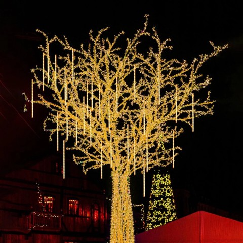 Гірлянда "Метеоритний дощ" Springos CL1214, 3 м 144 LED, теплий білий