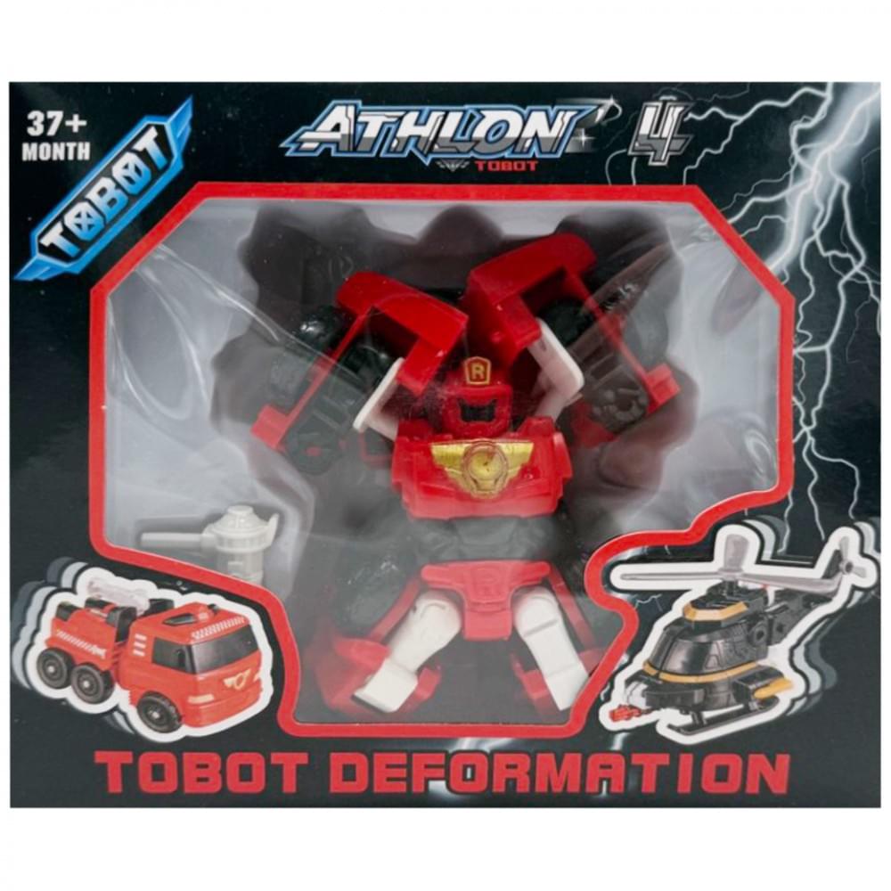 Машинка-трансформер "Tobot 2 в 1" 525-1(Red-2) пластик