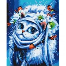 Картина за номерами "Зимова Киця" © Маріанна Пащук Brushme BS54214, 40х50 см