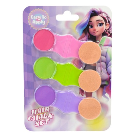 Дитяча косметика "Крейда для волосся" UKR2411, 3 кольори