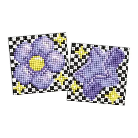 Алмазна мозаїка "LOL Surprise! Фіолетова квітка і зірка" AMS1180 на самоклеючій основі 9х9 см