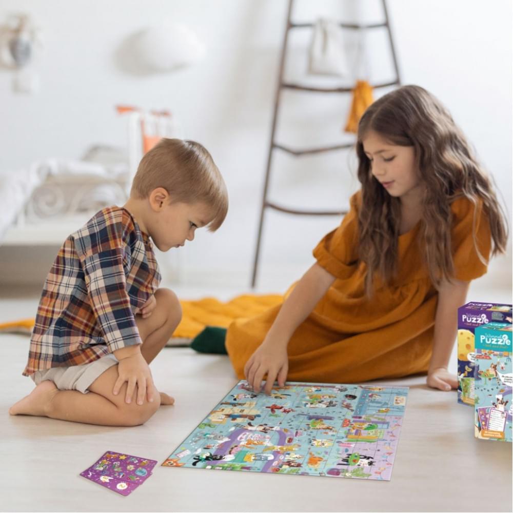 Дитячий пазл Шукай та знаходь "Котяче кафе" DoDo Toys 300667, 100 елементів