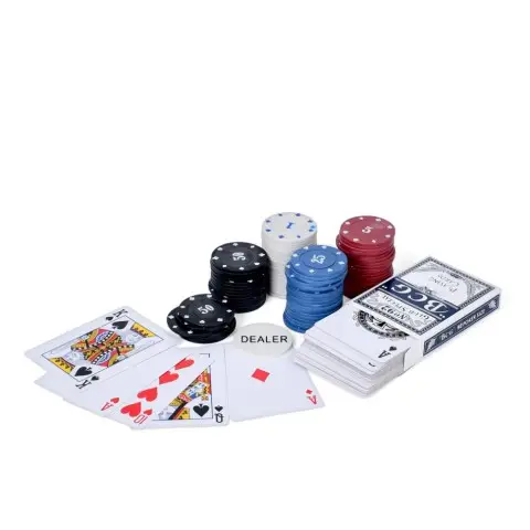 Настільна гра "Покер" TD202315 фішки 80 шт з номіналом, карти