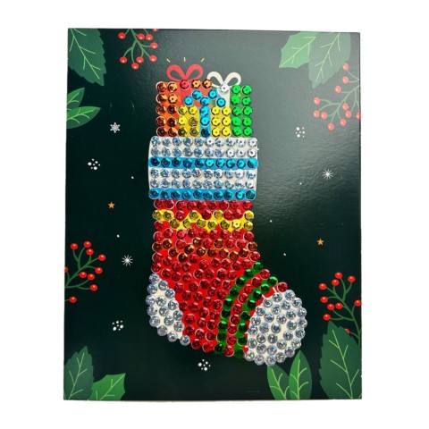 Набір для творчості мозаїка з паєток "Різдвяна шкарпетка" НТ-37-02