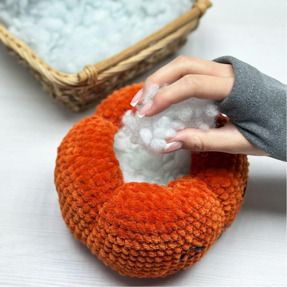 Наповнювач холлофайбер CY07_1334_11151 для іграшок та подушок, M, 1 кг, білий